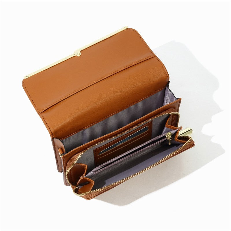 Solid Color Simple One Shoulder Crossbody Bag