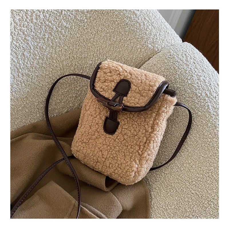 Casual Plain Anti-Stress One Shoulder Thick Square Bag