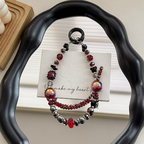 Colorful Sparking Crystal Beaded Phone Charm