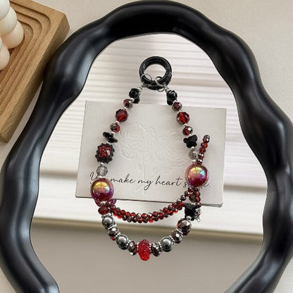 Colorful Sparking Crystal Beaded Phone Charm