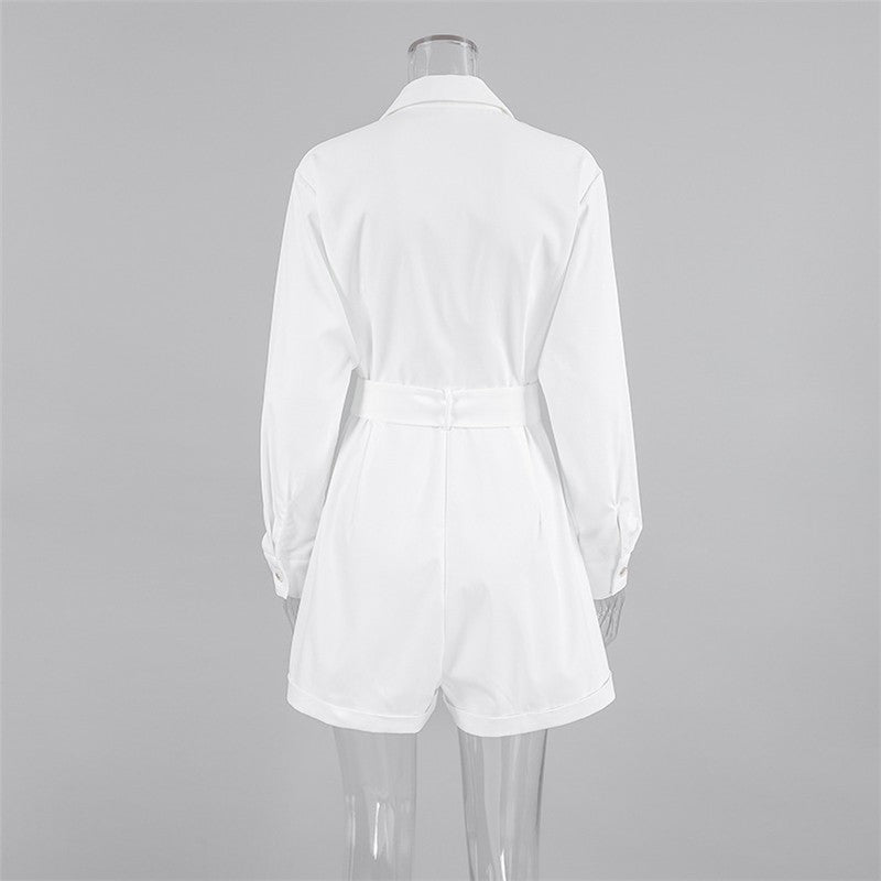 Stylish Long Sleeve High Waist Jumpsuit