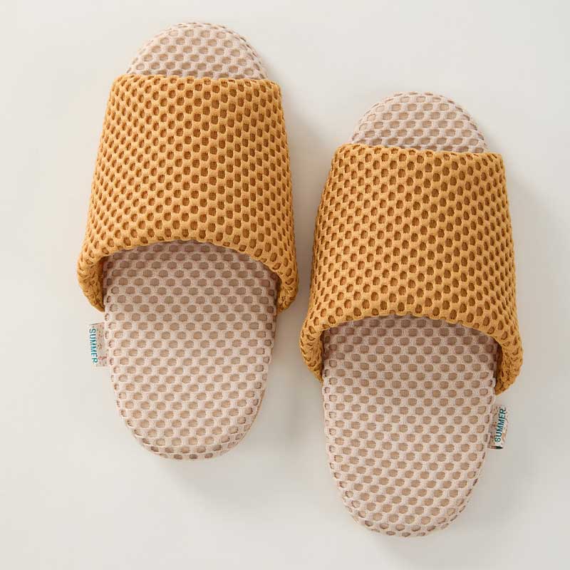 Simple Soft Mesh Breathable Home Slippers