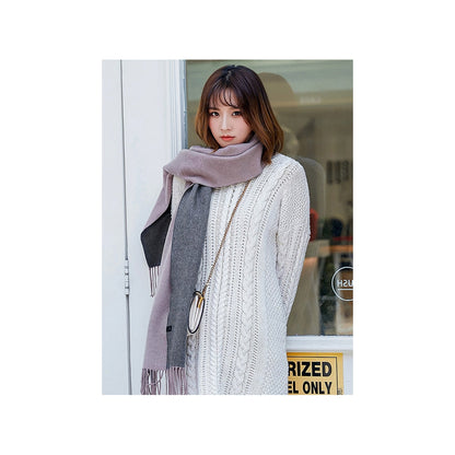 Both-side Warm Tasseled Super Long Scarf