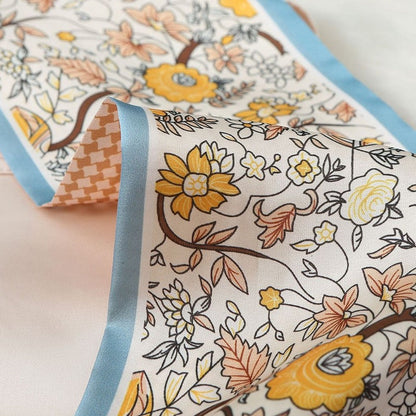 Vintage Floral Long Hairband Scarf