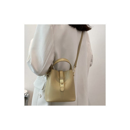 PU Leather Crossbody Bucket Bag