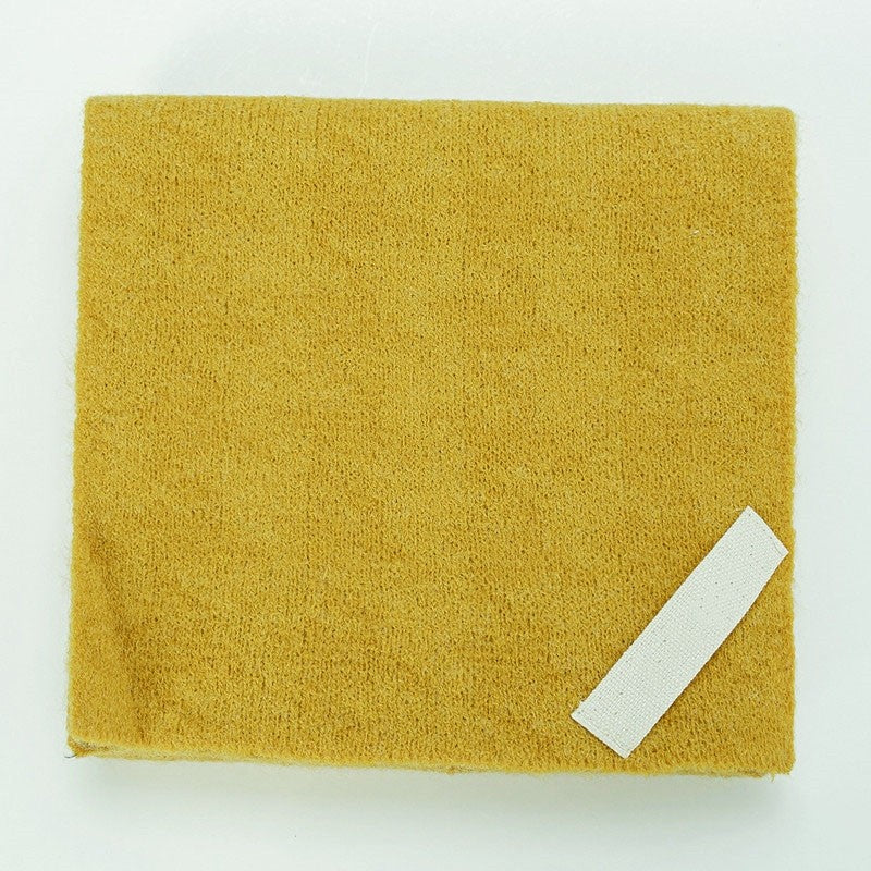 Solid Color Imitation Cashmere Warm Perforated Crossed Scarf