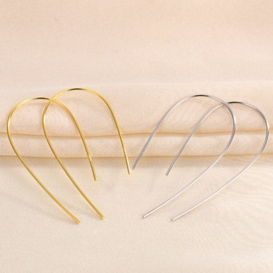 Simple Line Circle Punk Stud Earrings