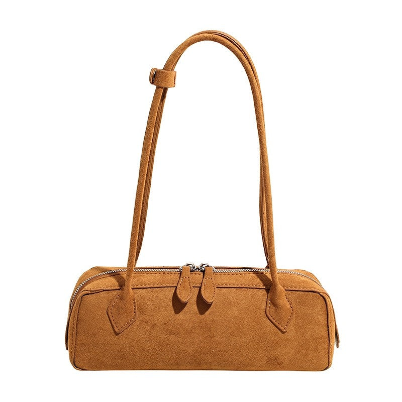 Solid Matte Shoulder Tote Bag