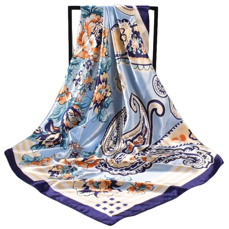 Vintage Botanical Floral Pattern Square Scarf