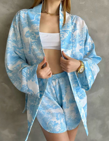 Print Soft Loose Homewear Sets