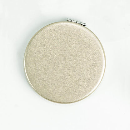 Mini Foldable PU Leather Makeup Mirror