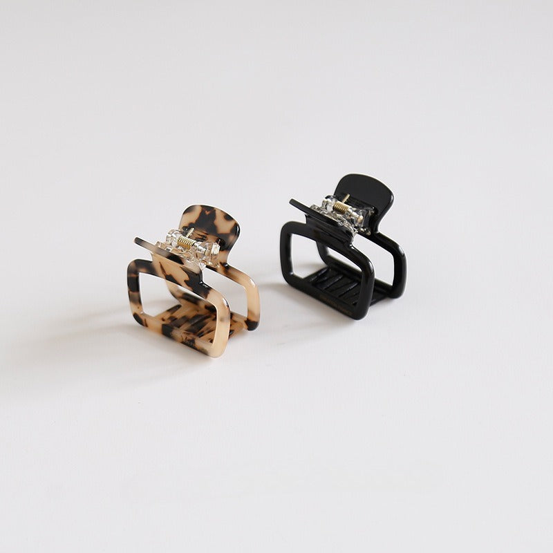Minimalist Acetate Square Medium Hair Clip