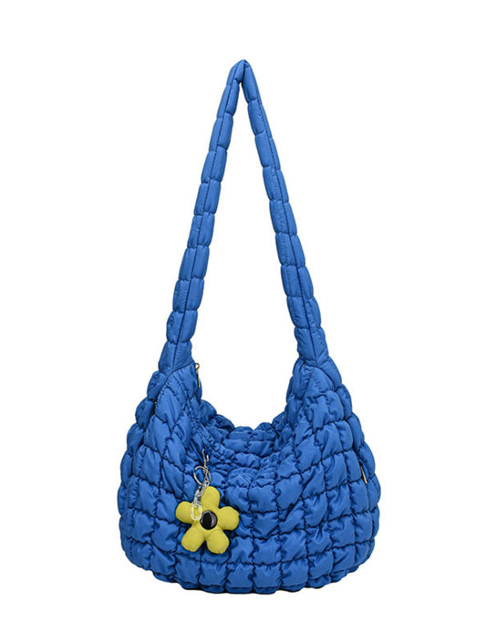 Solid Color Cloud Bag Puffer Shoulder Tote Bag
