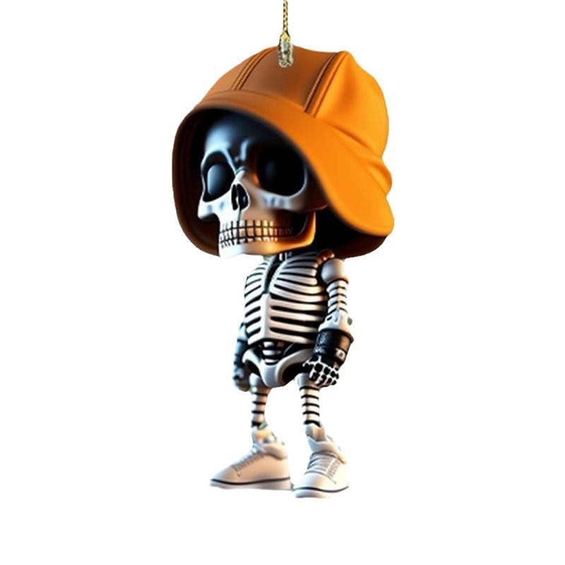Acrylic Halloween Skeleton Pendant