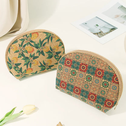 Bohemian Large Half-Moon Cosmetic Bag