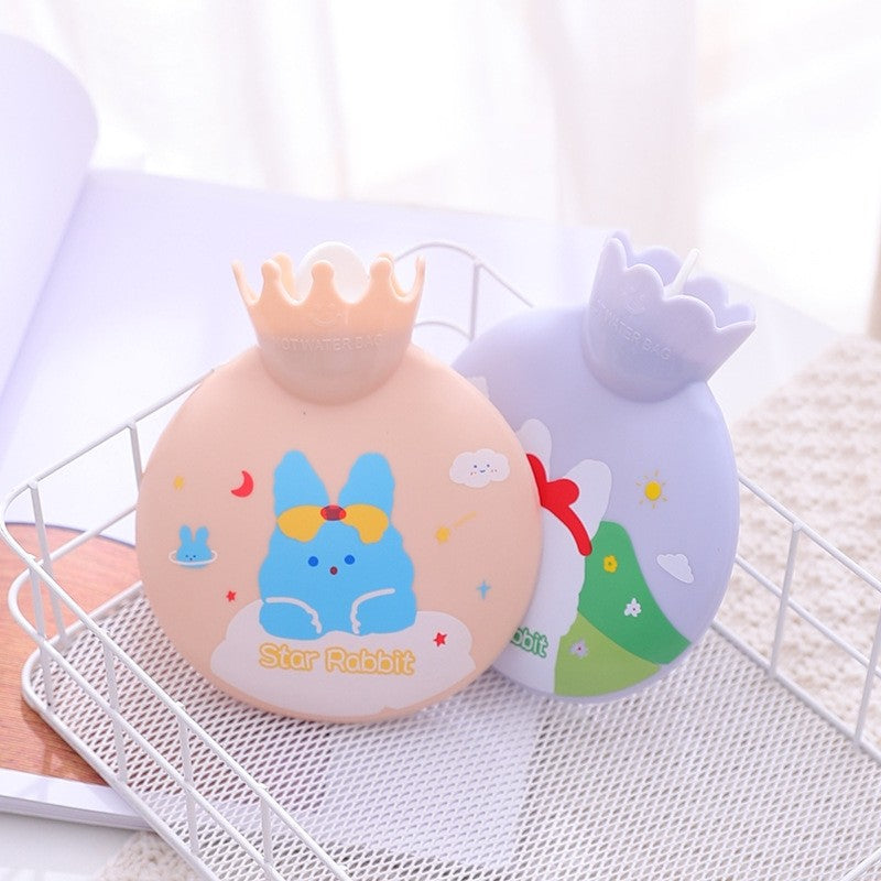 Portable Thickened Cartoon Printed Hot Water Bag