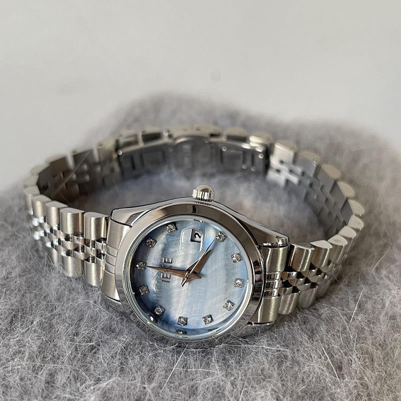 Elegant Rhinestone Stainless Steel Quartz Watch