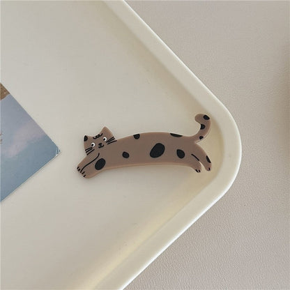 Cute Spotted Cat Duckbill Hair Clip