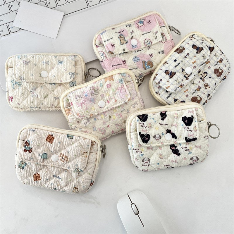Cute Print Mini Card Cases Wallets