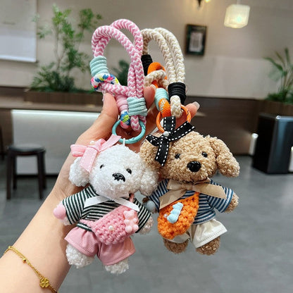 Cute Plush Teddy Bear Keychain