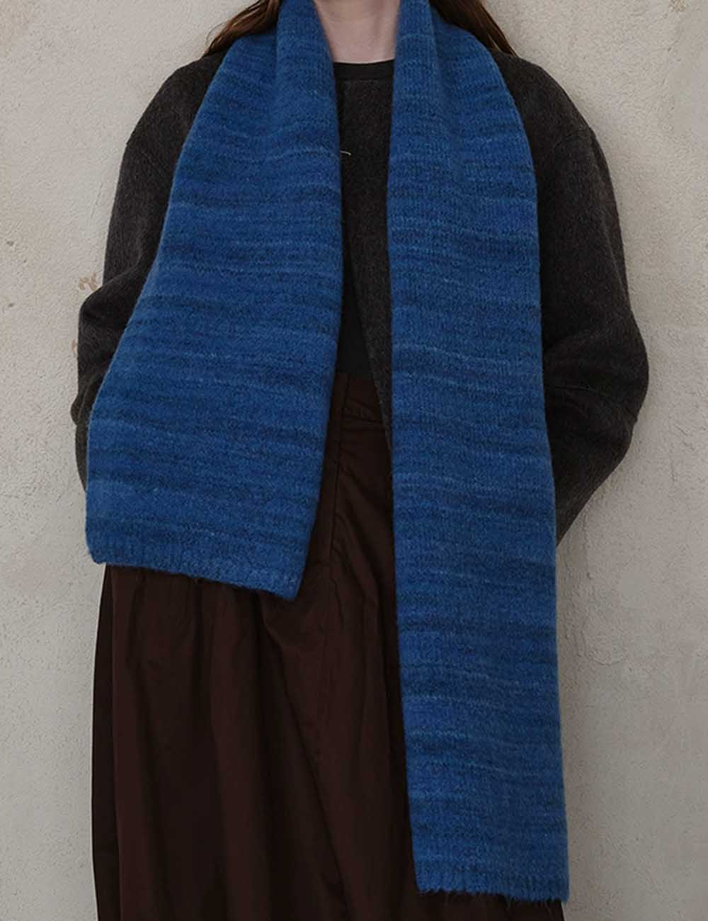 Vintage Winter Wool Blend Knit Warm Scarf