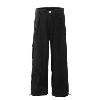 High Street Drawstring Waist Cargo Pants