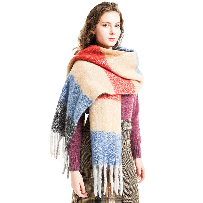Stripe Tassel Soft Scarves