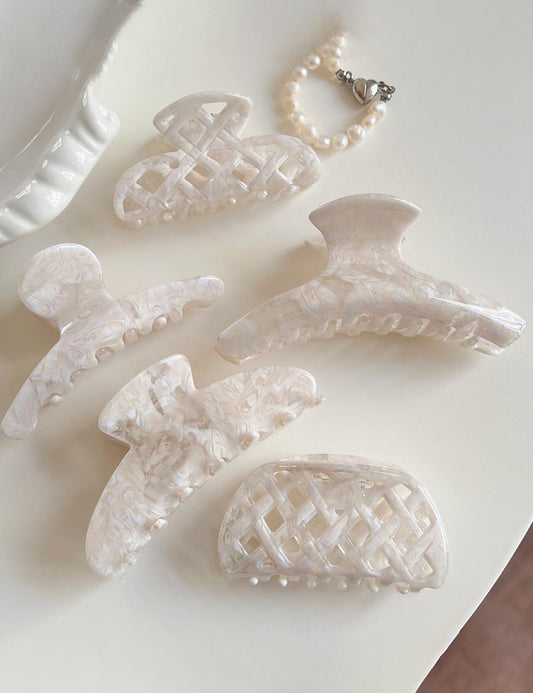 Solid Color Acetate Large Hair Claw