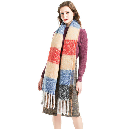 Stripe Tassel Soft Scarves
