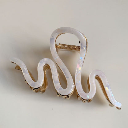Irregular Wave Large Nonslip Hair Clips