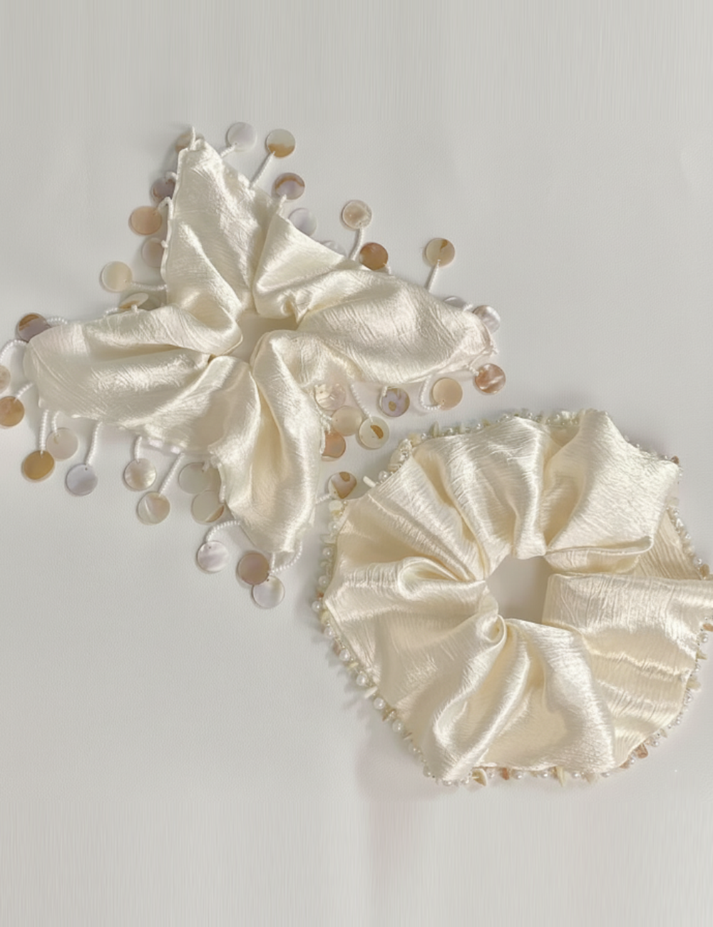 Pearl Shell Pendants Handmade Hair Tie