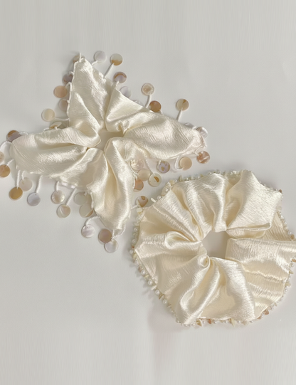 Pearl Shell Pendants Handmade Hair Tie