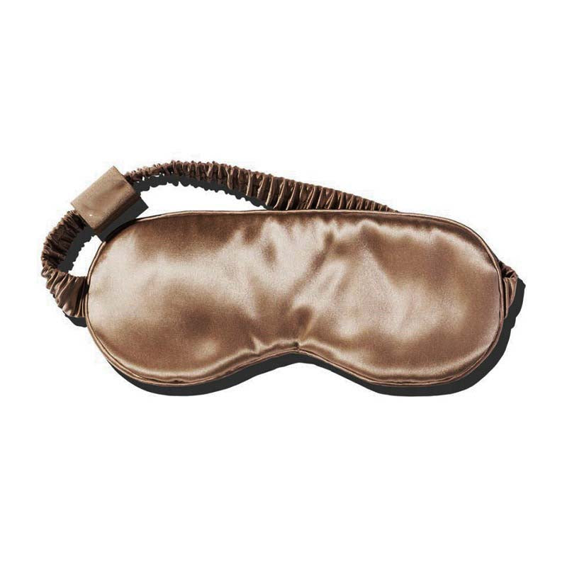 Solid Color Silk Eye Mask With Elastic Band