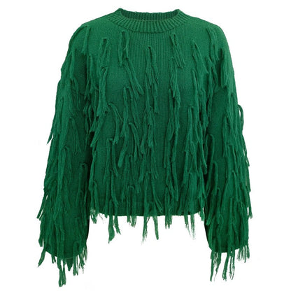 Fashionable Casual Loose Fringe Sweater