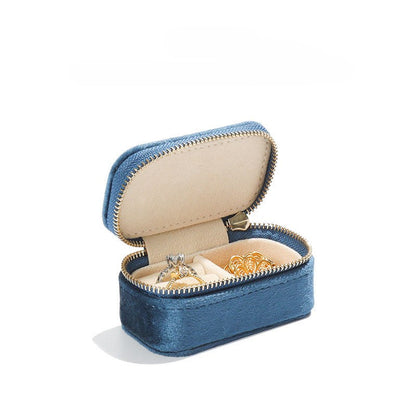 Solid Color Plush Portable Jewelry Set