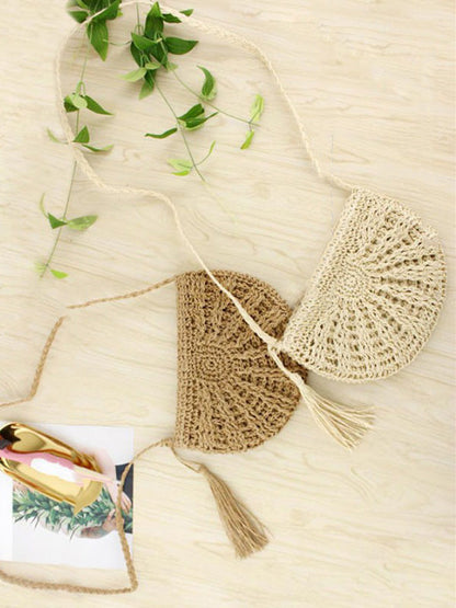 Small Semicircle Knitting Beach Bag