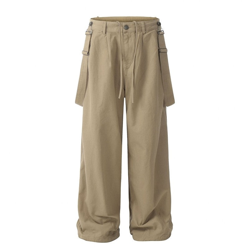 Detachable Strap Lantern Cargo Pants