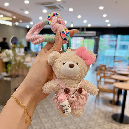 Cute Plush Teddy Bear Keychain