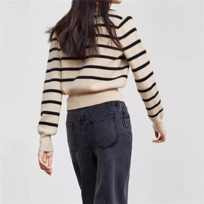 Striped Knit Cardigan