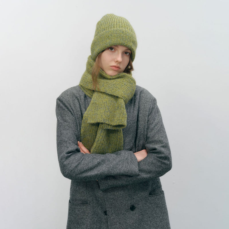 2+ Solid Color Knit Scarves Hats
