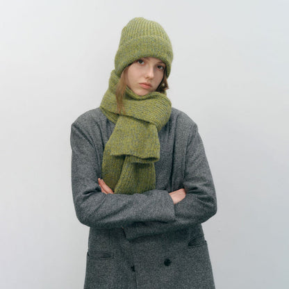 2+ Solid Color Knit Scarves Hats