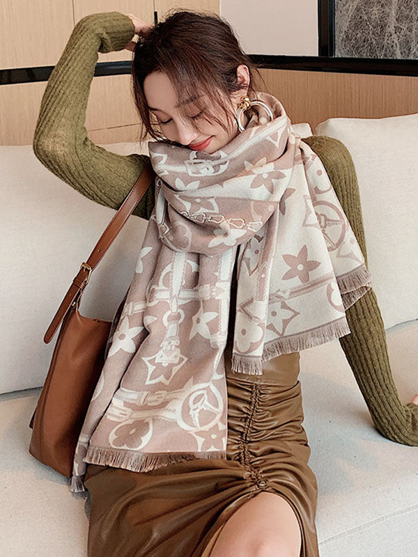 Original Warm Letter Print Shawl&Scarf