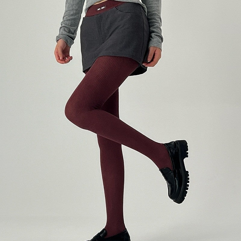 Simple Solid Color Thin Leggings