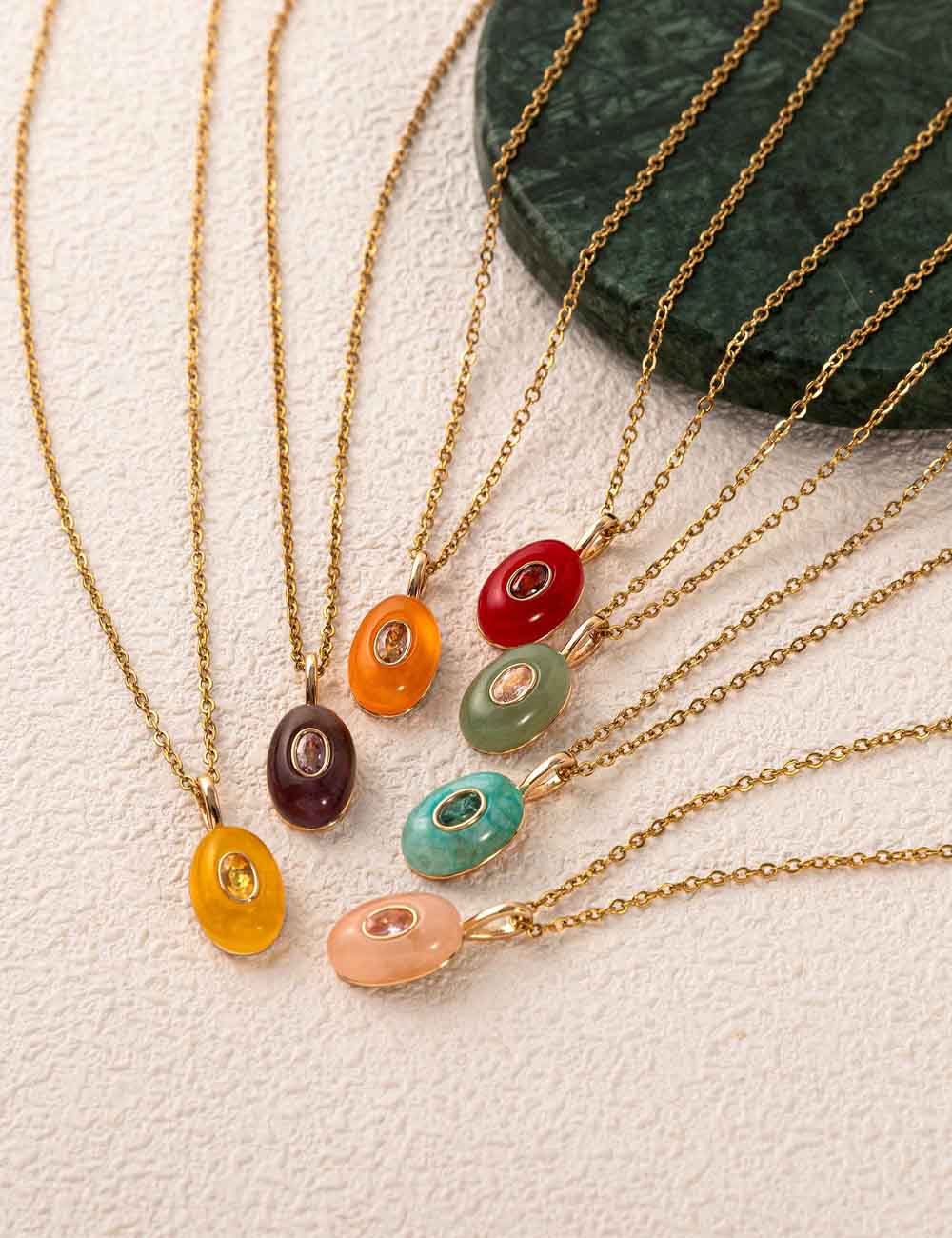 Trendy Rhinestone Waterdrop Pendant Chain Necklace