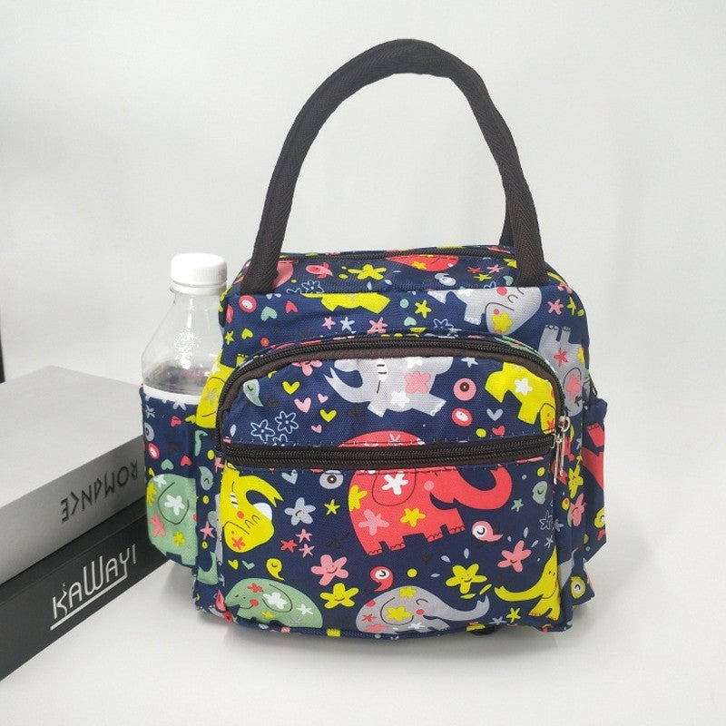 Pink Rabbit Polka Dot Striped Paige Lily Elephant Bento Bag Lunch Box Bag