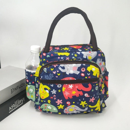 Pink Rabbit Polka Dot Striped Paige Lily Elephant Bento Bag Lunch Box Bag