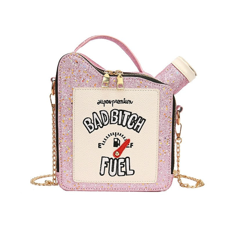 Shining Sequin Letters Crossbody Bag