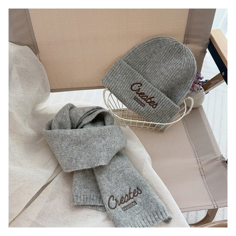 Kids Knit Hat Scarf Set