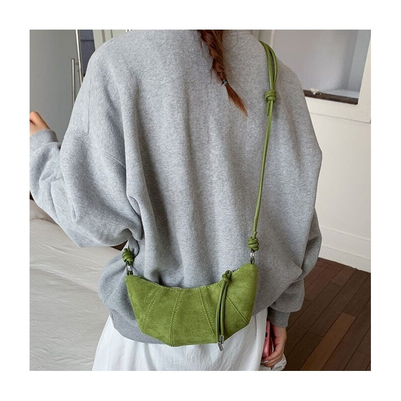 Matte Solid Color Shoulder Tote Bag