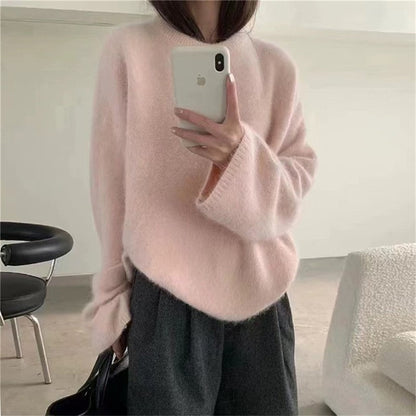 Faux Mink Wool Sweater
